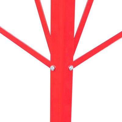 8FT Weather Resistant Yard Garden Windmill Red