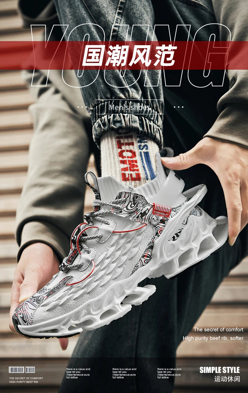 Men’s Sneakers – Casual Breathable Running Shoes, Fashion Loafers, Luxury Trainers, Lightweight Tennis Shoes for Men