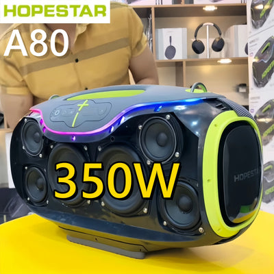 Hopestar A80 350W Wireless Subwoofer – Portable Bluetooth Speaker with Deep Bass, Outdoor Travel, Home Theatre, Loud Sound
