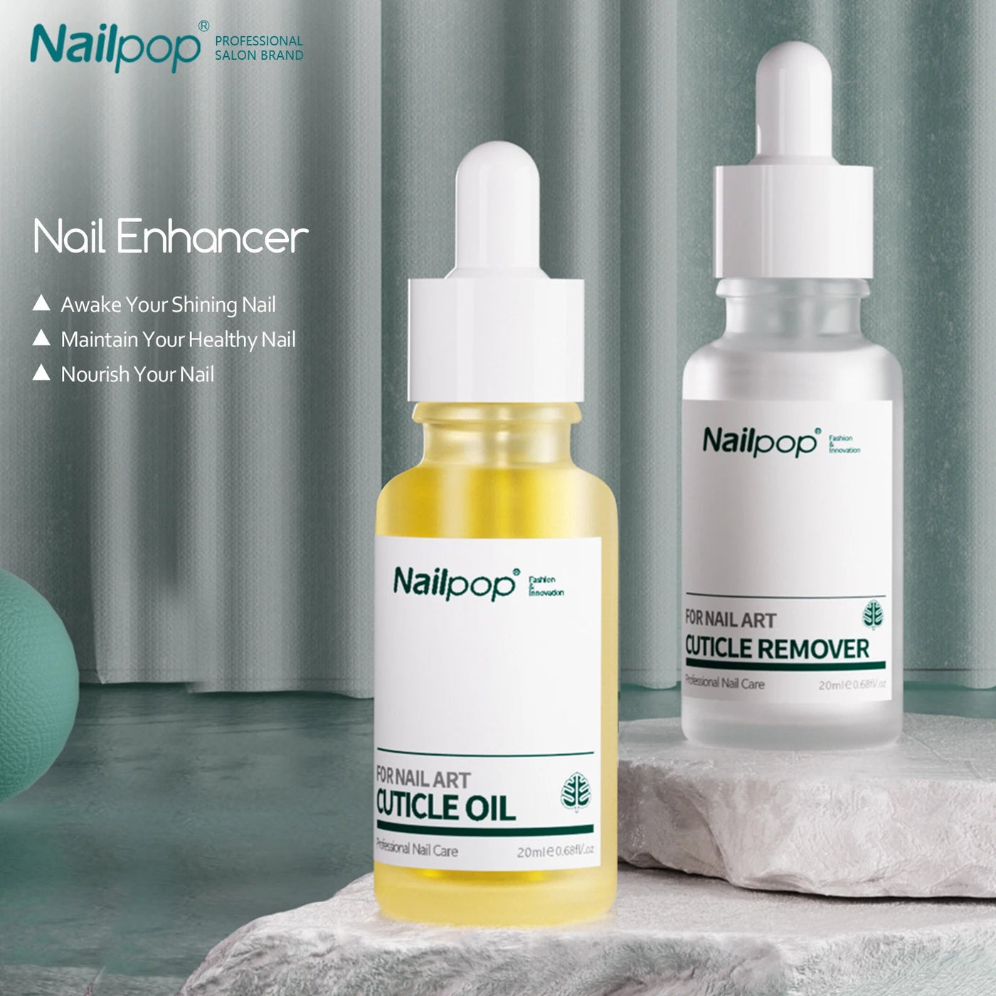 Cuticle Remover and Repair Oil Set – Nail Treatment & Dead Skin Remover by Nailpop