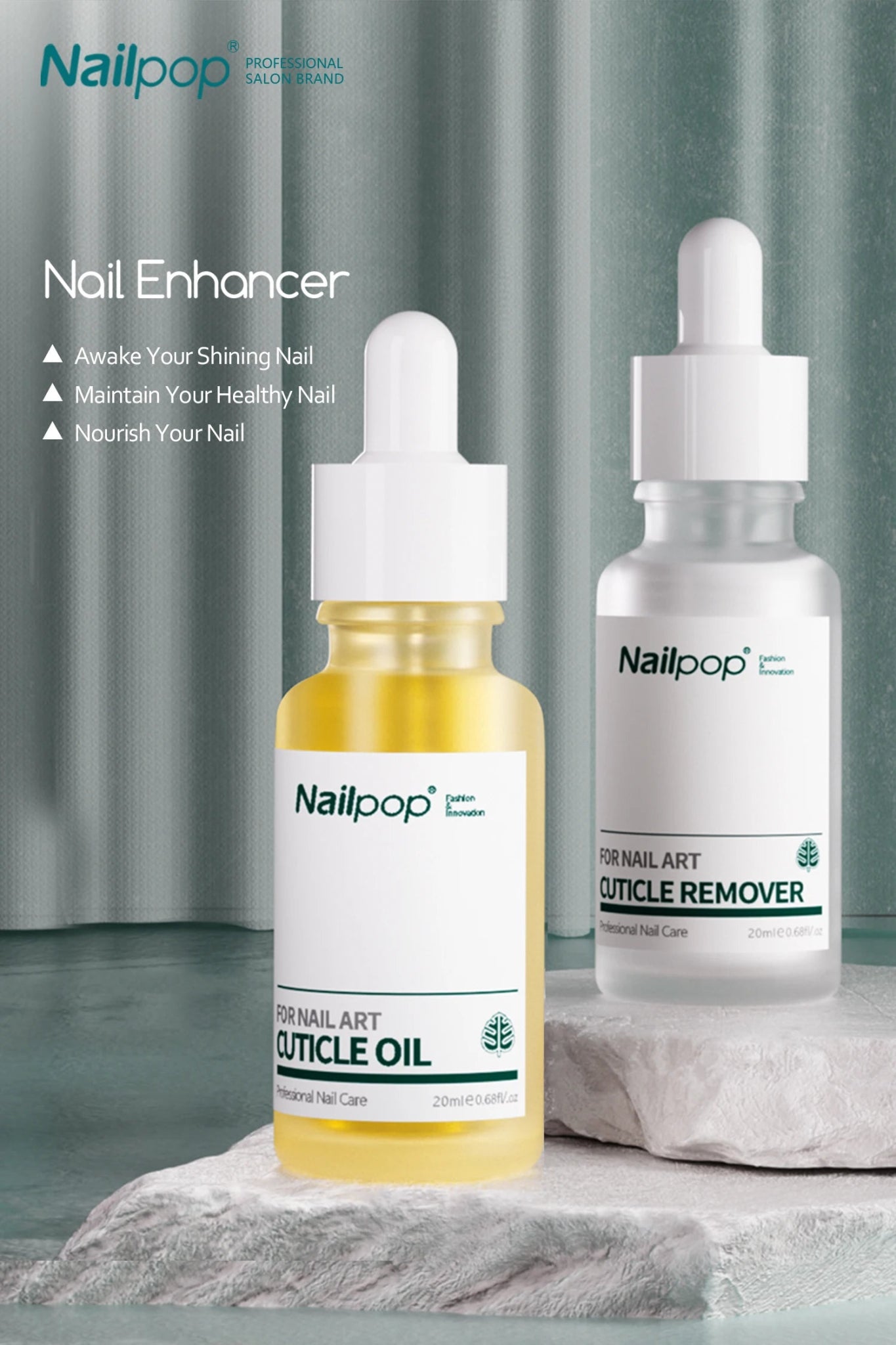 Cuticle Remover and Repair Oil Set – Nail Treatment & Dead Skin Remover by Nailpop