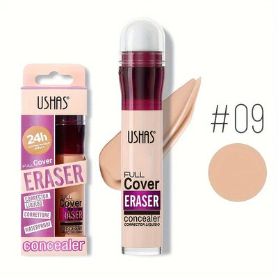 Long-Lasting Concealer with Sponge Head – Covers Dark Circles & Acne