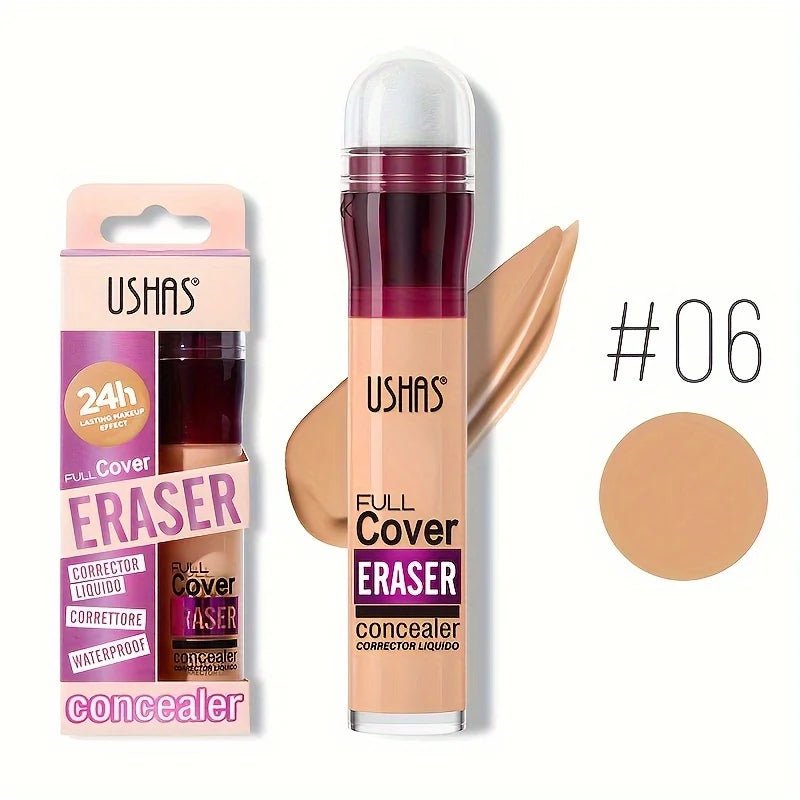 Long-Lasting Concealer with Sponge Head – Covers Dark Circles & Acne