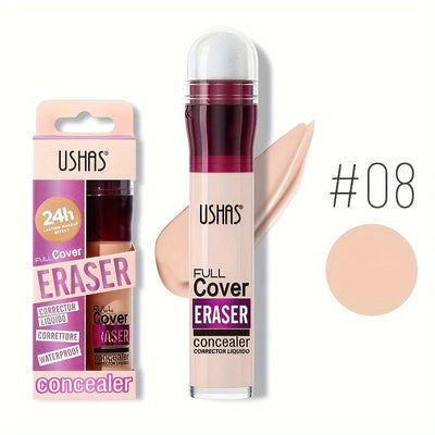 Long-Lasting Concealer with Sponge Head – Covers Dark Circles & Acne