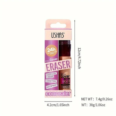 Long-Lasting Concealer with Sponge Head – Covers Dark Circles & Acne