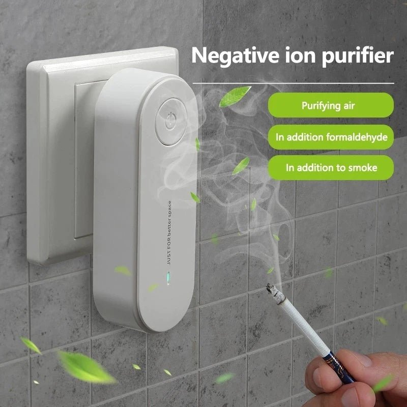 Mini Portable Anion Air Purifier & Ionizer | Dust, Smoke, and Odor Remover