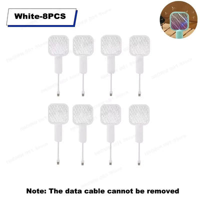 USB Mosquito Swatter Trap Mini Electric Shock Fly Bug Zapper UV Light Portable 2-In-1 Mosquito Repellent for Outdoor Bedroom